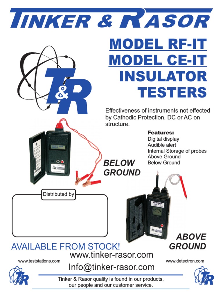 R R O S A: Model Rf-It Model Ce-It Insulator Testers | Download Free ...