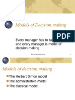 Models of Decision Making