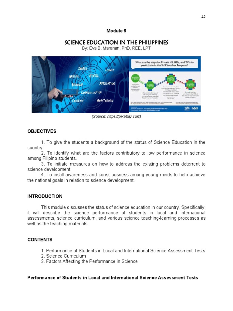 Status of Science Education in the Philippines | PDF | Curriculum | Science