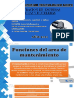 Funciones Del Area de Mantenimiento