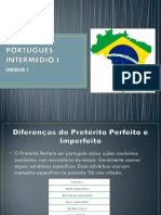 Diferenças Entre o Preterito Perfeito e Imperfeito