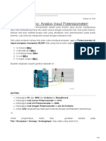 Program Arduino - Analog Input Potensiometer