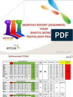 Monthly Report (Desember) Team Bantul, Wonosari Taufiq Adhi Prasangka