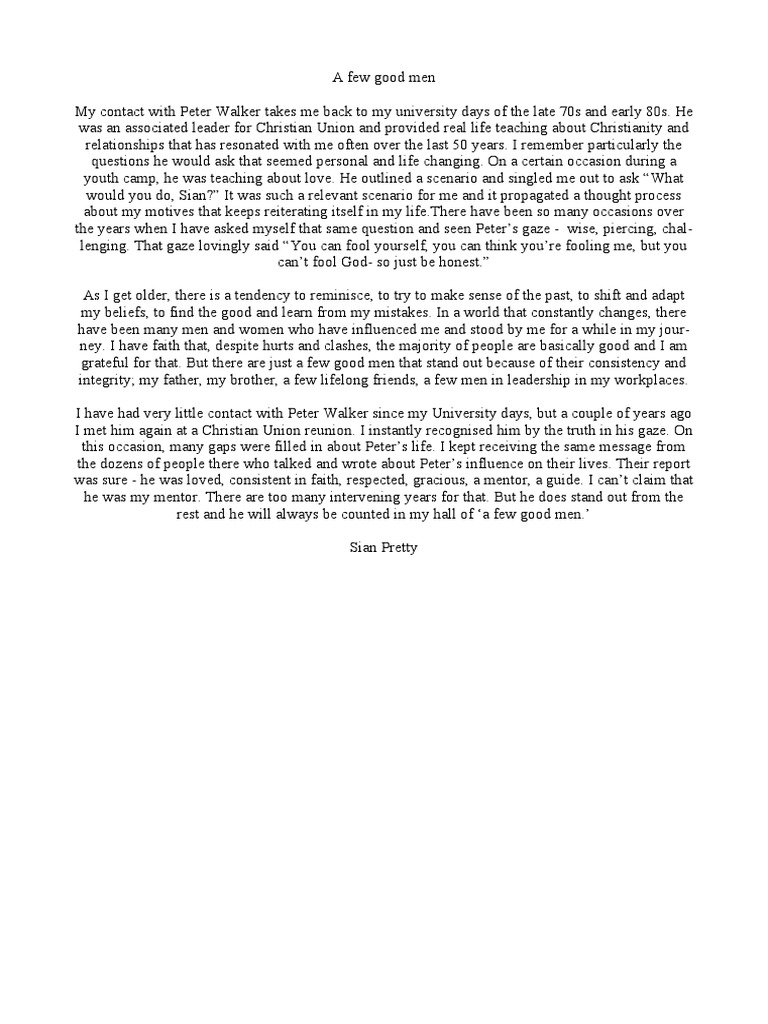 A Few Good Men PDF