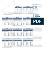 Calendario Peru 2022