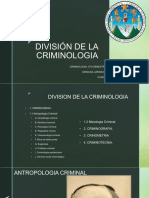 Division de La Criminologia