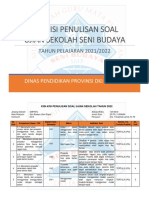 Kisi Ujian Sekolah Seni Budaya Tahun 2022