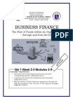 Business Finance: QTR 1 Week 2-3 Modules 2-3