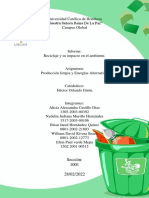 Informe de Reciclaje Grupo # 1