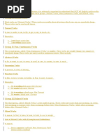 Types of Verbs: Group I Normal Verbs