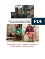 Actividad 3 Foro Problemas sociales en México La Pobreza desde la visión multidimensional.