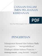 Perencanaan Dalam Manajemen Pelayanan Kebidanan