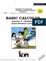 Basic Calculus: Quarter 4 - Module 8 Areas Between Curves