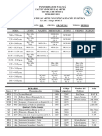 Horario de M Sica Diurno