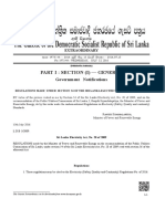 Y%S, XLD M Dka %SL Iudcjd Ckrcfha .Eiü M %H: The Gazette of The Democratic Socialist Republic of Sri Lanka