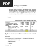 Inventory Management A&B