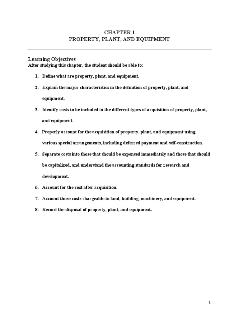 Accounting for Property, Plant, and Equipment | PDF | Depreciation | Expense