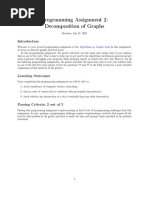 Programming Assignment 2: Decomposition of Graphs: Algorithms On Graphs Class