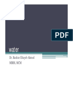 Water: Dr. Bashier Eltayeb Ahmed MBBS, MCM