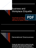 Business and Workplace Etiquette