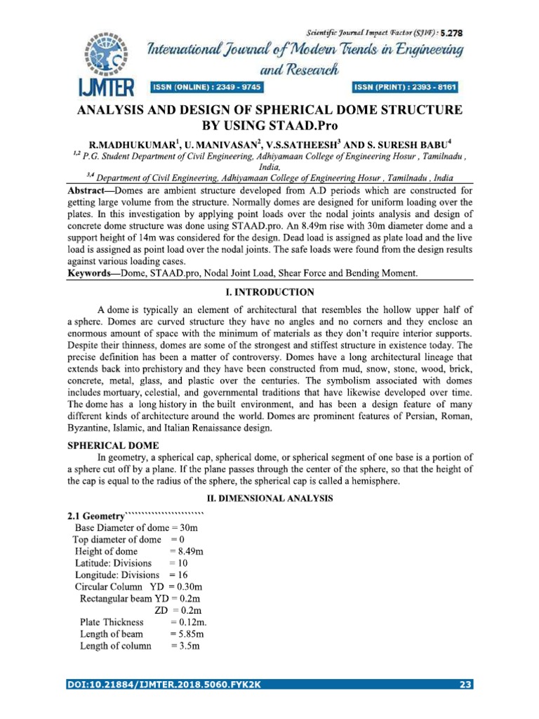 Dome Design | PDF