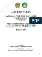 Kertas Kerja Saringan Pertandingan Pvpim Tahun 2021