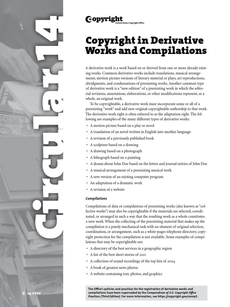 Is Derivative Work Copyrightable? – JIIVCI