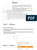 Topic 5 Alkenes