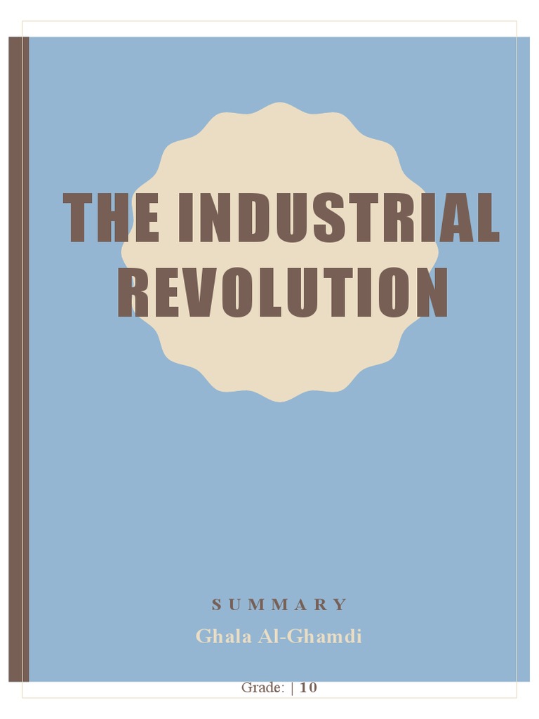 industrial revolution summary essay