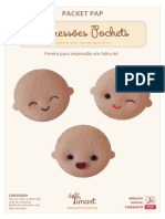 Packet Pap: Moldes e instruções para fazer 30 rostos de feltro