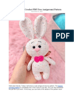 Cute Bunny Crochet PDF Free Amigurumi Pattern