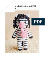 Crochet Zebra Doll Amigurumi Free Pattern