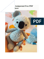 Cute Koala Amigurumi Free PDF Crochet Pattern