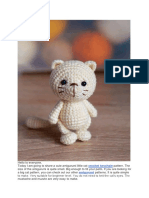 Cute Crochet Cat Keychain Amigurumi Pattern