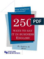 250 Ways To Say It in Business English