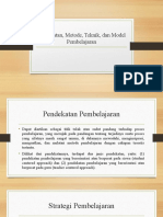 Pendekatan, Strategi, Metode, Model