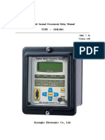 Digital Ground Overcurrent Relay Manual Type: Gdr-B01