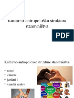 Kulturno-Antropološka Struktura Stanovništva 2.P