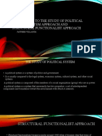 APPROACHES TO THE STUDY OF POLITICAL SYSTEMS APPROACHE AND STRUCTURAL FUNCTIONALIST APPROACH (Autosaved)