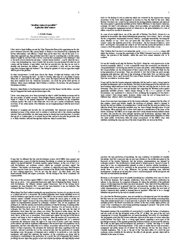 Advocating for Slow Science in Research | PDF | Science | Alfred North ...