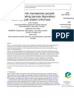 Terjemahan Bahasa Indonesia (Most Used Project Management Tools and Techniques in Information Systems)