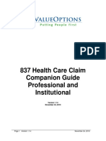 837 Health Care Claim Companion Guide Professional and Institutional