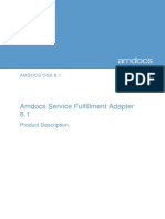 Service Fulfillment Adapter 8.1.0 Product Description