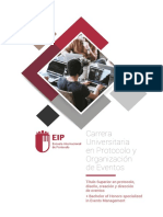 Dossier Carrera Universitaria Protocolo y Eventos Bachelor - M