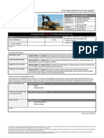 Volvo: System Specification Sheet