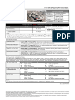 Terex: System Specification Sheet