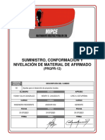 PRGPR-12 Suministro, Conformación y Nivelación de Material de Afirmado v01