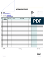 Material Request Form 2022