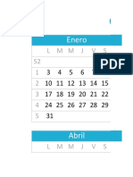 Calendario Chile 2022