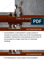 Types of Accomodation